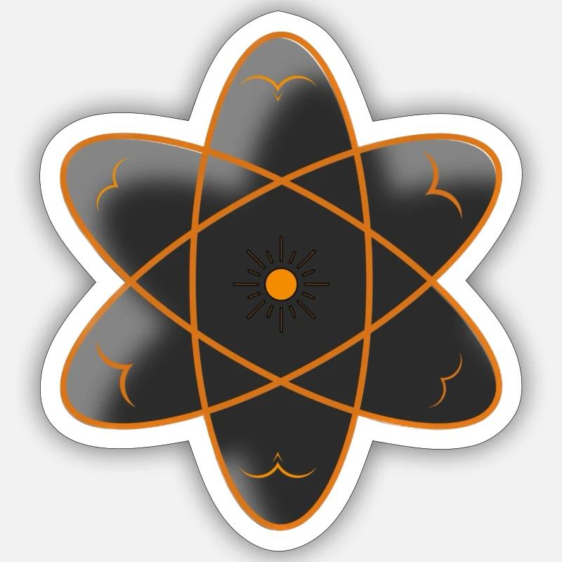 Solar Cycle - Sticker size S (10 x 10 cm) - white matte