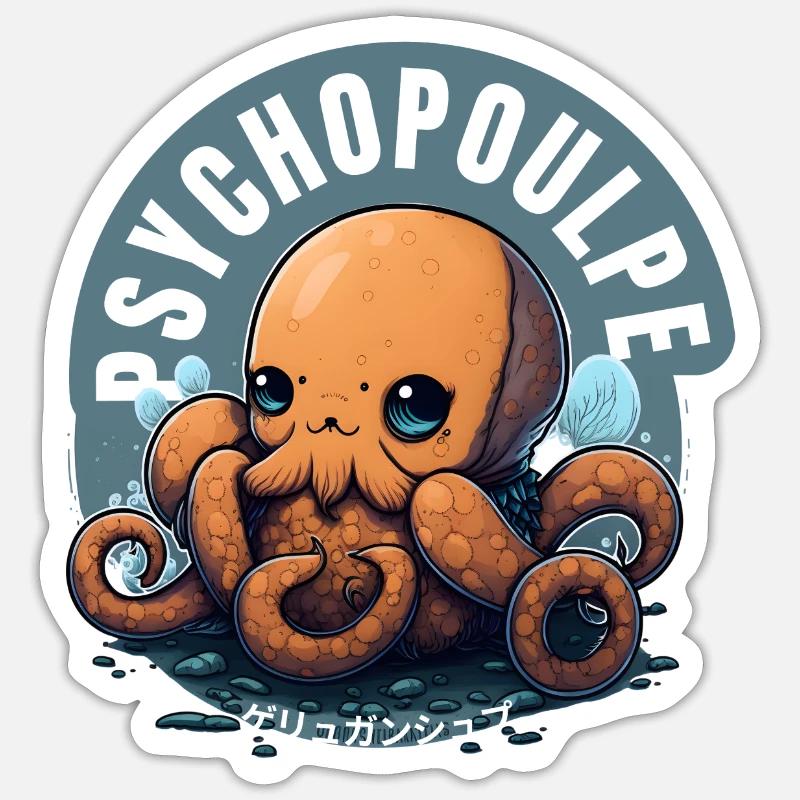 Octopus Escape: Immerse yourself in the plot Sticker size S (10 x 10 cm)