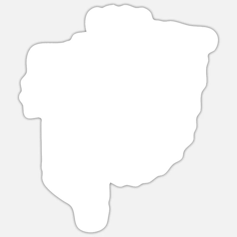 Lutter - Sticker taille S (10 x 10 cm) - blanc mat