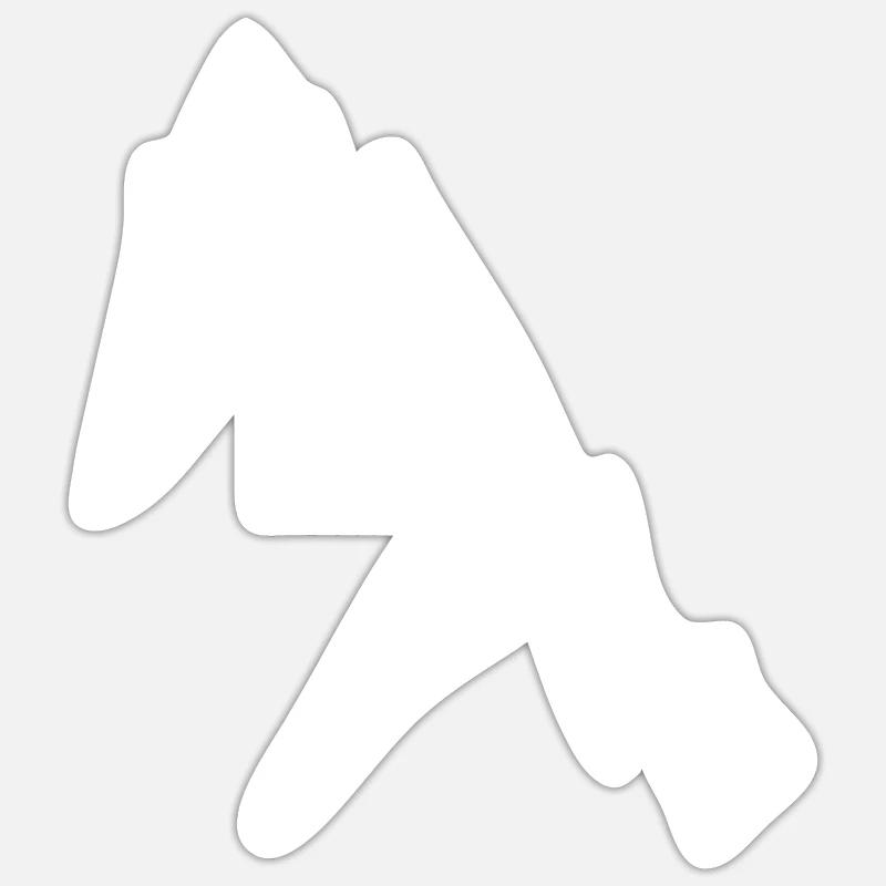 Ice climbing - Sticker size S (10 x 10 cm) - white matte