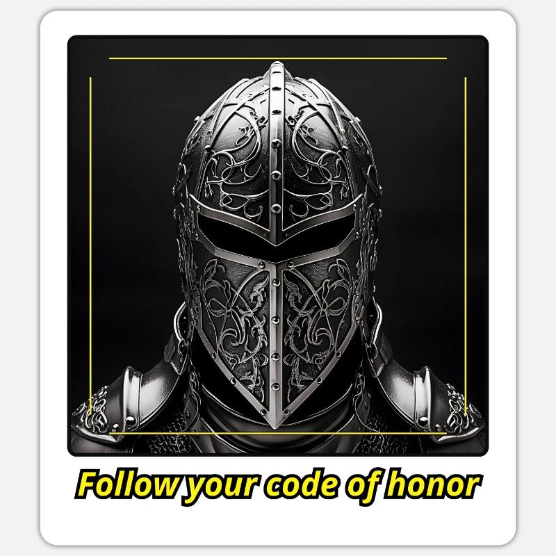 Respectez votre code d’honneur - Sticker taille S (10 x 10 cm) - blanc mat