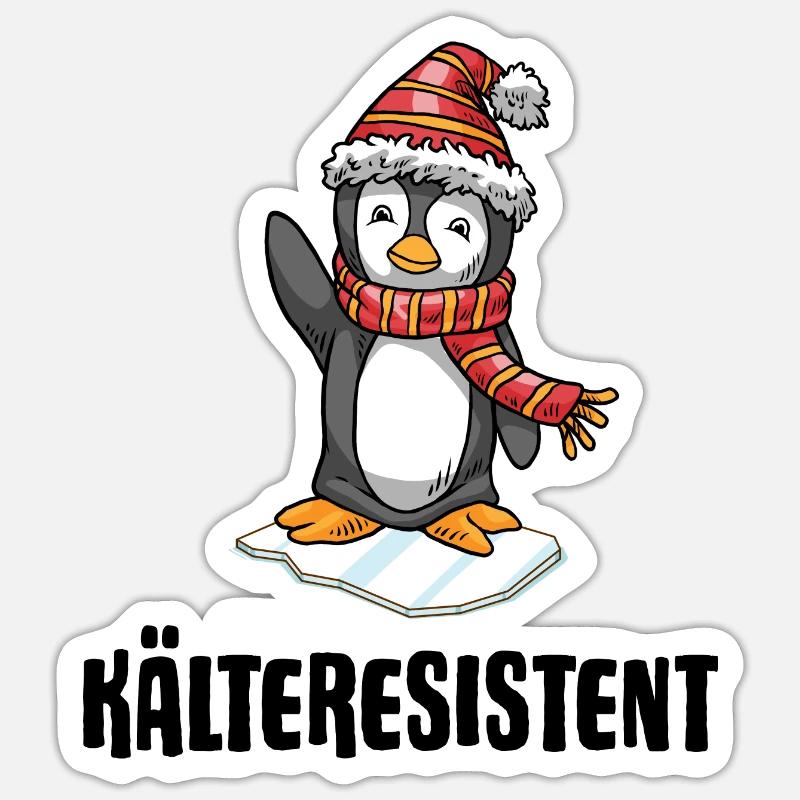 Winterbader Kältetherapie Eisbaden im Eisbad Sticker Größe S (10 x 10 cm)