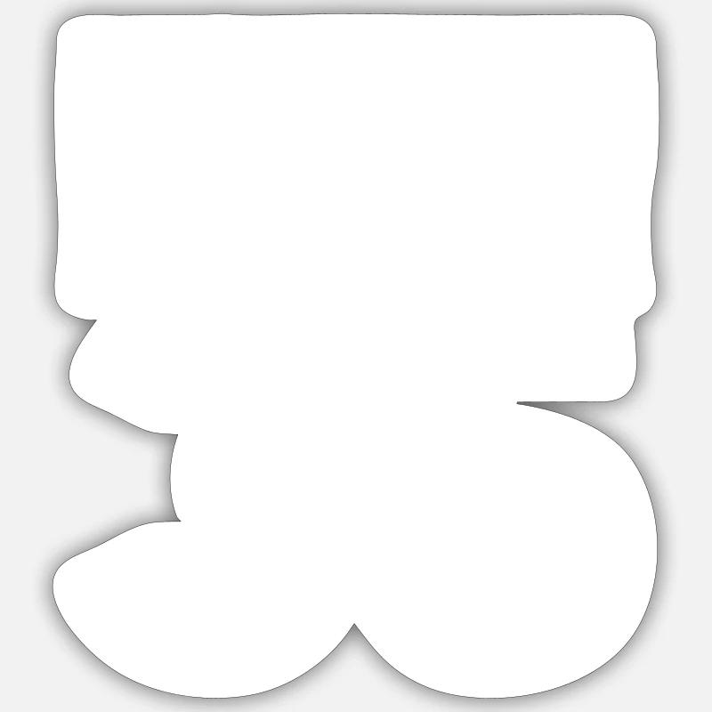 35. Geburtstag - Sticker Größe S (10 x 10 cm) - Mattweiß
