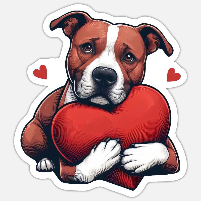 Pitbull Le modèle Sticker taille S (10 x 10 cm)