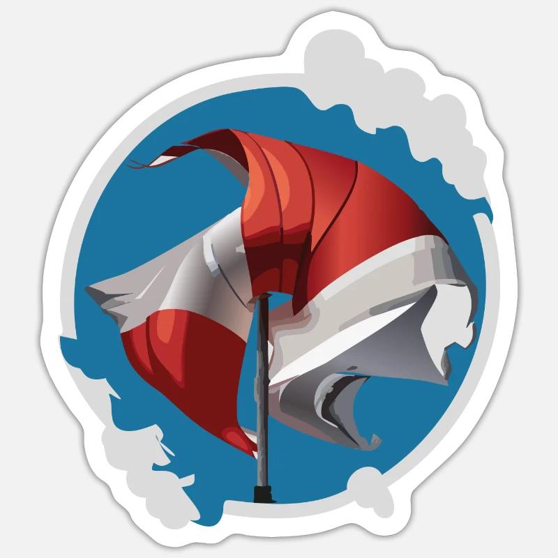 WindSock Sticker size S (10 x 10 cm)