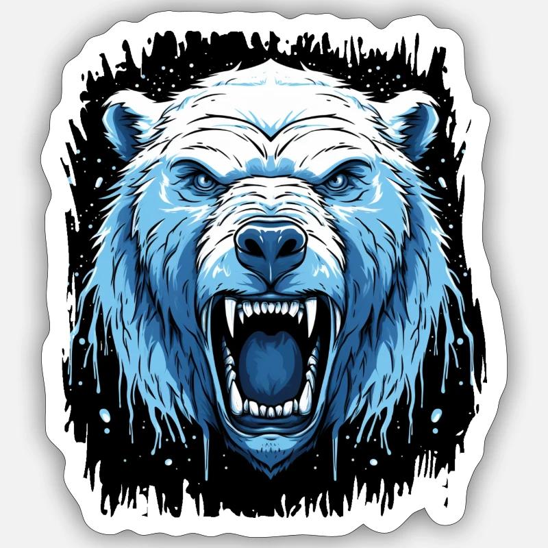 Gift Awesome Alaska Coffee Concern - Sticker size S (10 x 10 cm) - white matte
