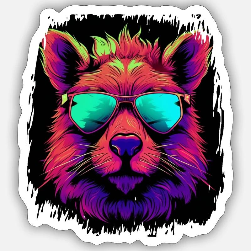 present birthday present idea pet Sticker size S (10 x 10 cm)