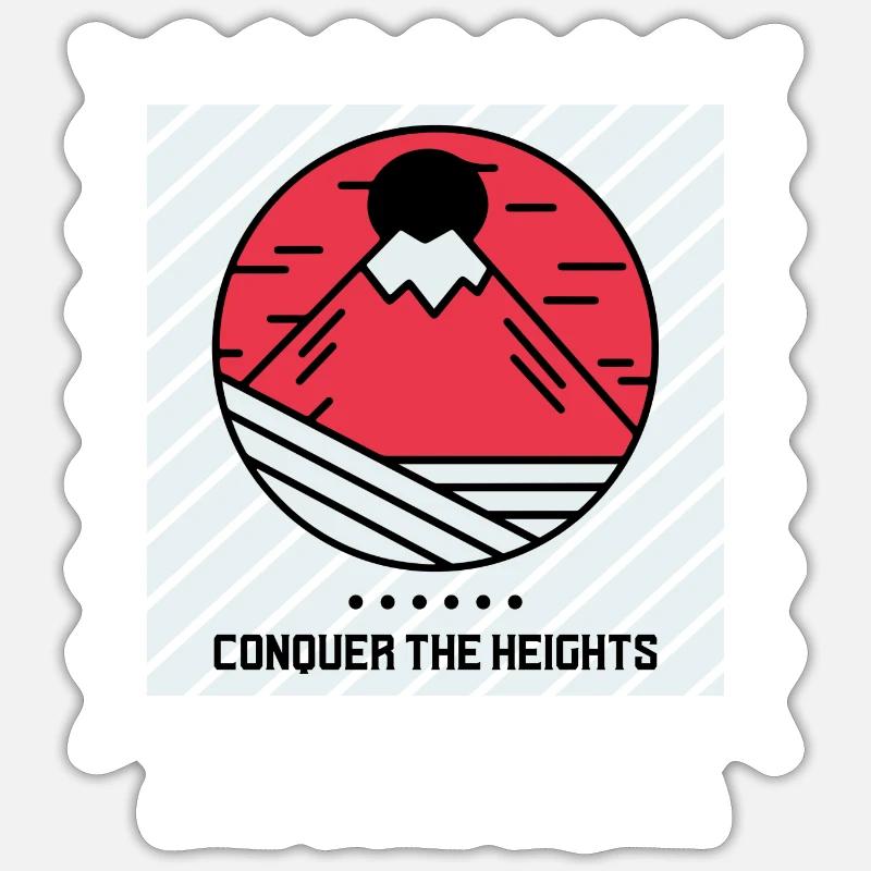 Conquer the Heights Mount Everest Labyrinth Sticker size S (10 x 10 cm)
