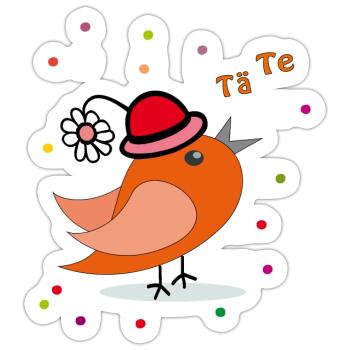 Fasching Karneval Konfetti - Sticker Größe S (10 x 10 cm) - Mattweiß - Vorne
