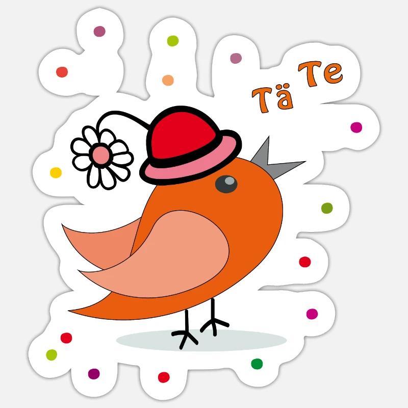 Fasching Karneval Konfetti - Sticker Größe S (10 x 10 cm) - Mattweiß
