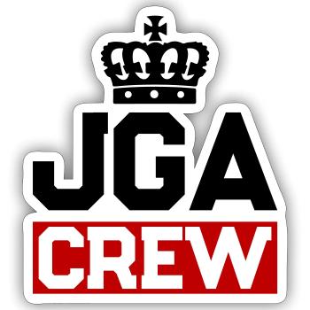 Junggesellenabschied Jga Crew - Sticker Größe S (10 x 10 cm) - Mattweiß - Vorne