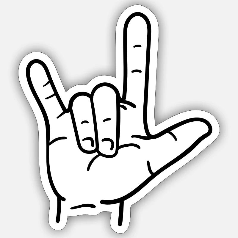 Rockn Roll Sticker Größe S (10 x 10 cm)