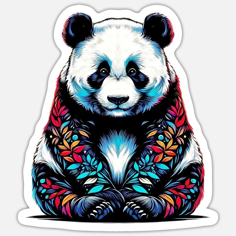 Panda - Sticker size S (10 x 10 cm) - white matte