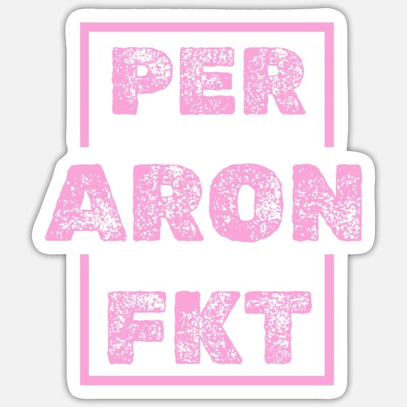 Aron as Aron - Sticker size S (10 x 10 cm) - white matte