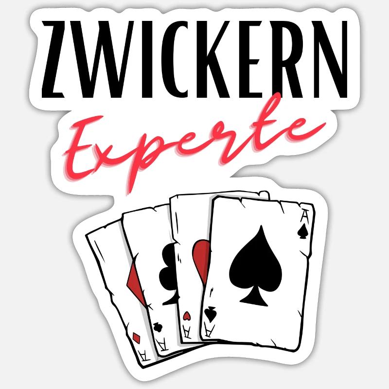 Expert de Zwickern - Sticker taille S (10 x 10 cm) - blanc mat