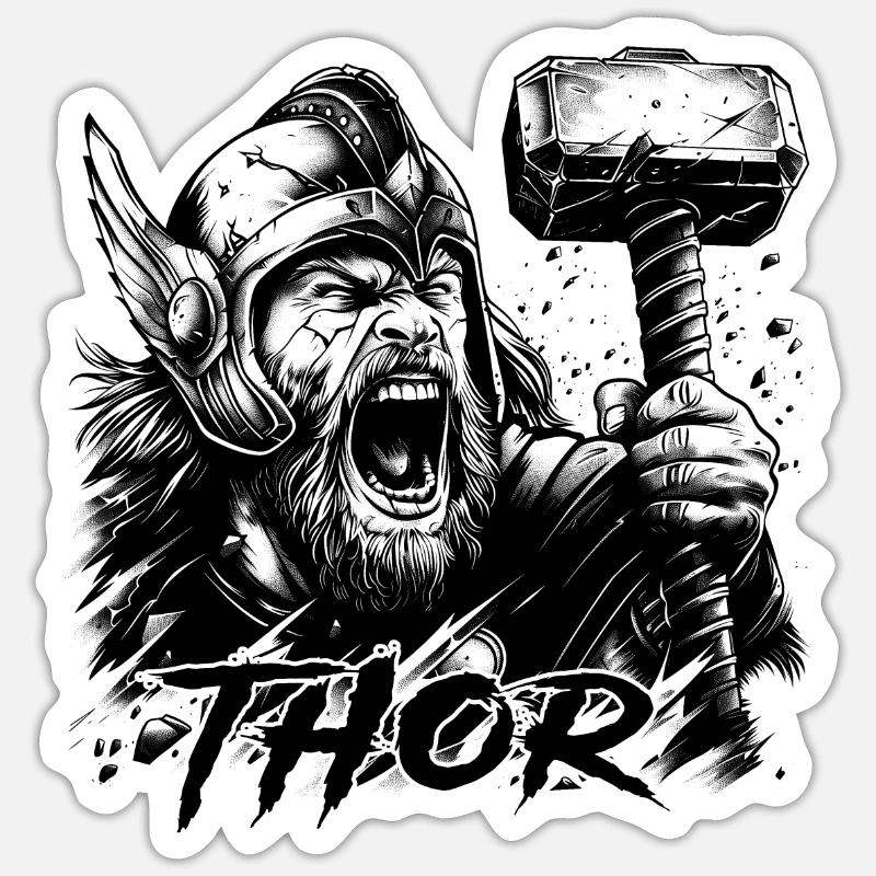 Thor Sticker Größe S (10 x 10 cm)