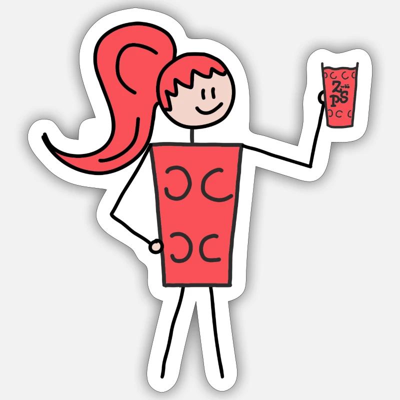 Sticker Größe S (10 x 10 cm) - 