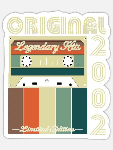 Legendäres Jubiläum 2002 - Sticker Größe S (10 x 10 cm) - Mattweiß