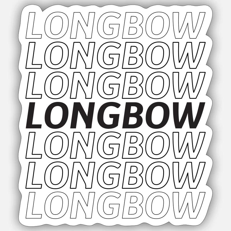Longbow Sticker Größe S (10 x 10 cm)