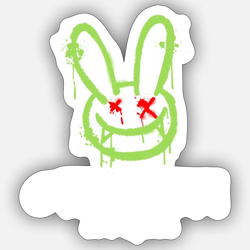 Graffiti - Sticker Größe S (10 x 10 cm) - Mattweiß