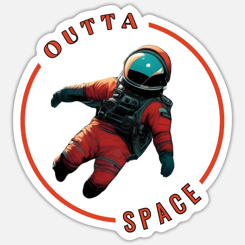 Hors de l’espace Sticker taille S (10 x 10 cm)