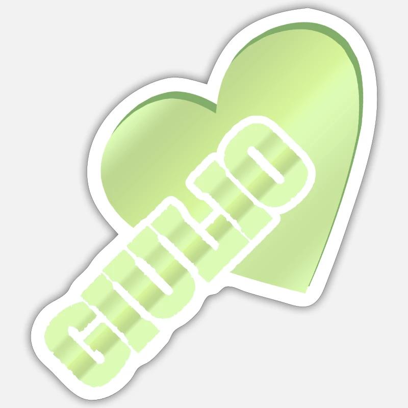 Giulio - Sticker taille S (10 x 10 cm) - blanc mat