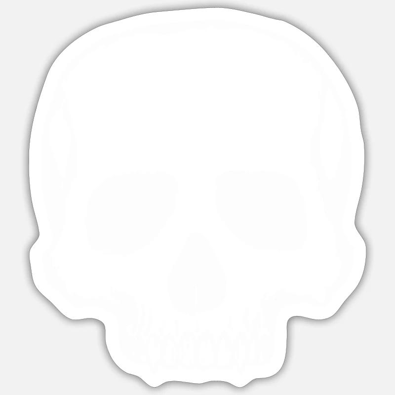 totenkopf Sticker Größe S (10 x 10 cm)