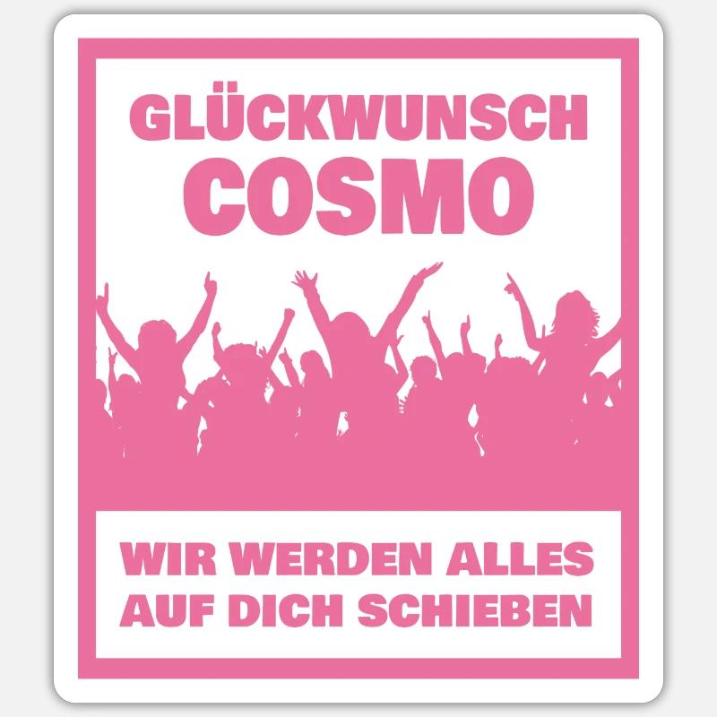 First name Cosmo - Sticker size S (10 x 10 cm) - white matte