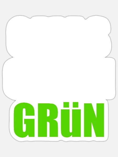 Omas gegen grün - Sticker Größe S (10 x 10 cm) - Mattweiß