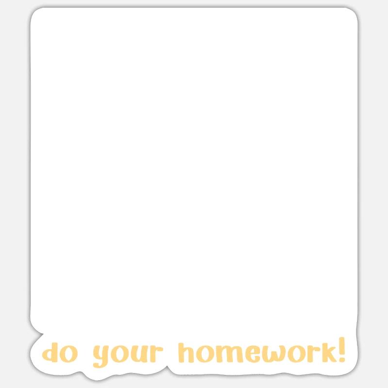 Arrêtez de socialiser - faites vos devoirs Sticker taille S (10 x 10 cm)