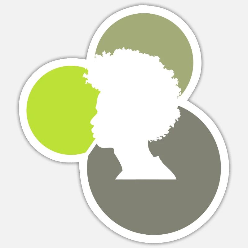 70s Funky - Sticker size S (10 x 10 cm) - white matte