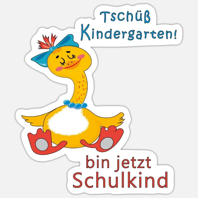 Bye bye kindergarten Sticker size S (10 x 10 cm)