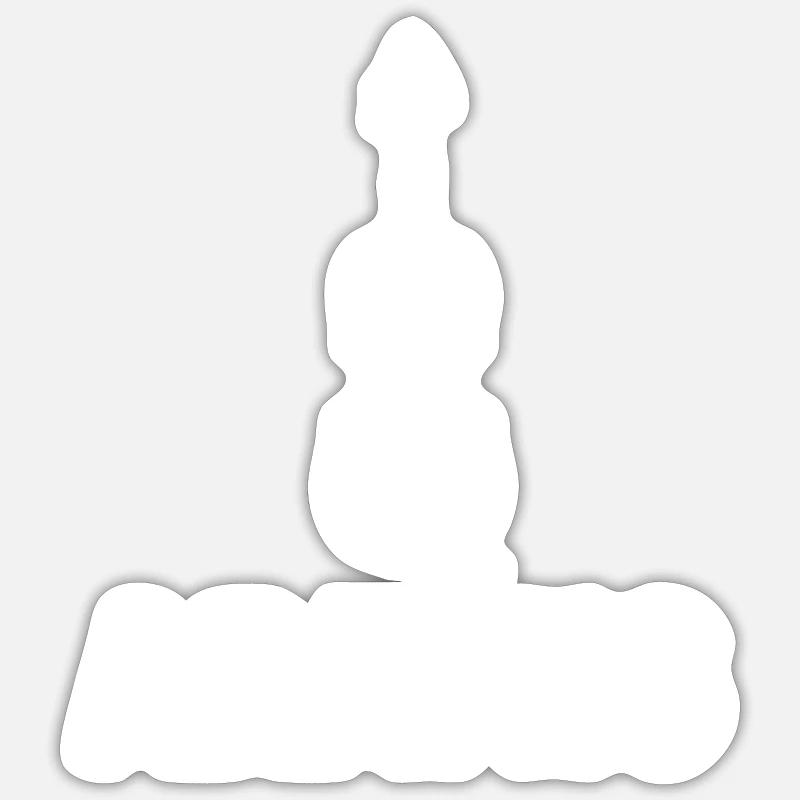 Cadeau pour Aramis - Sticker taille S (10 x 10 cm) - blanc mat