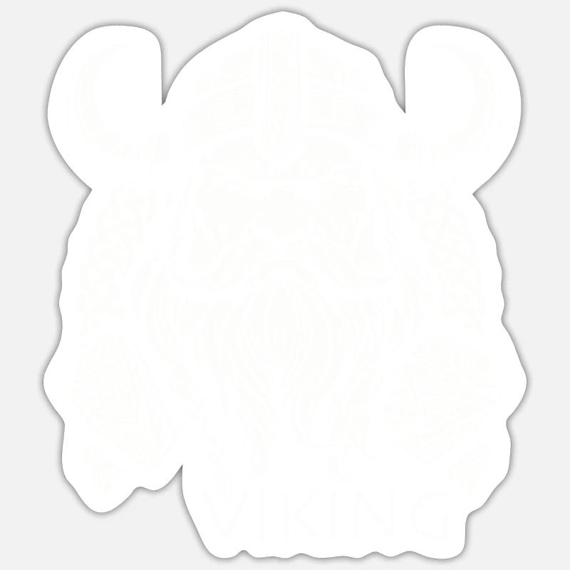 Wikinger Sticker Größe S (10 x 10 cm)