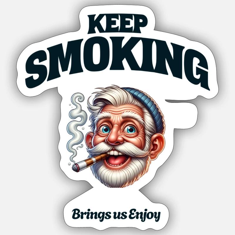 Keep Smoking Sticker Größe S (10 x 10 cm)