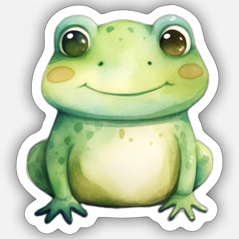 Frog class class frog in primary school Sticker size S (10 x 10 cm)