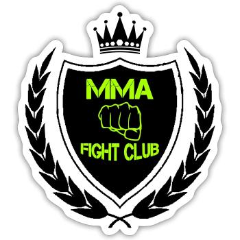 mma fight club - Sticker Größe S (10 x 10 cm) - Mattweiß - Vorne
