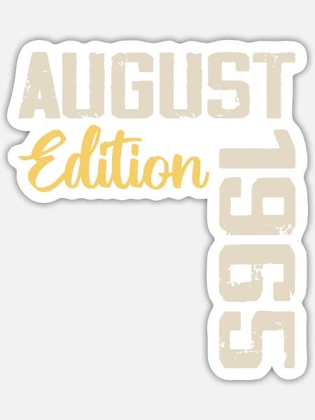 Jubiläum August 1965 - Limitierte Auflage August 1965 - Sticker Größe S (10 x 10 cm) - Mattweiß