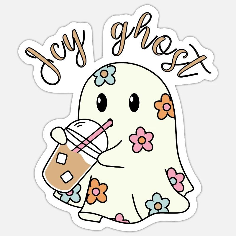 Eisiger Geist - Sticker Größe S (10 x 10 cm) - Mattweiß