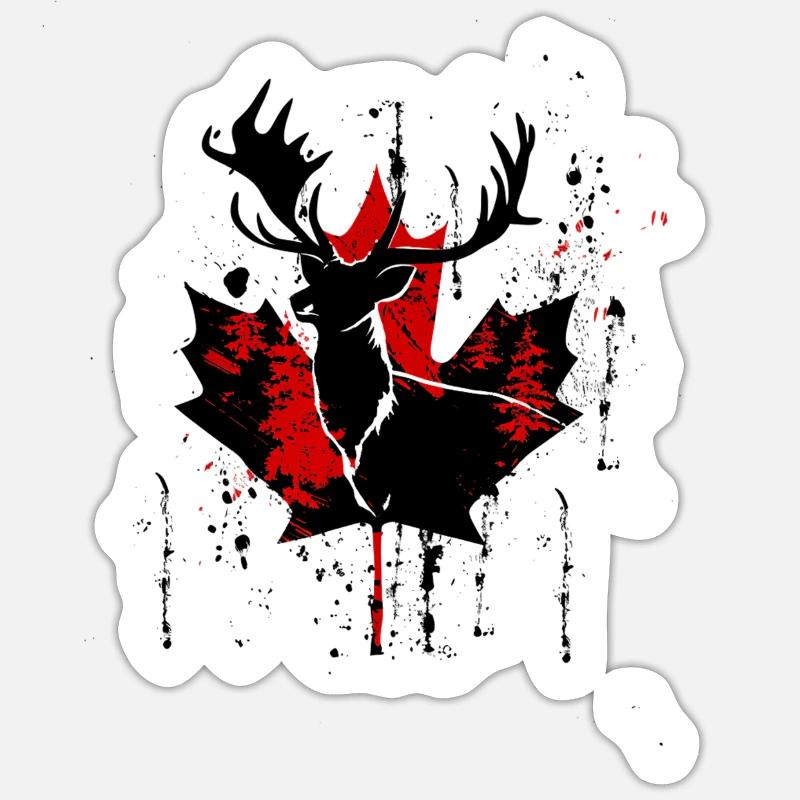 Wild v8 - Sticker taille S (10 x 10 cm) - blanc mat