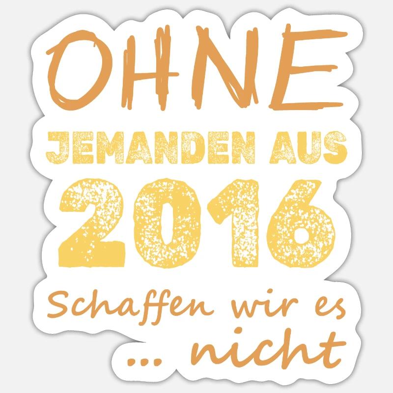 2016 - Sticker size S (10 x 10 cm) - white matte