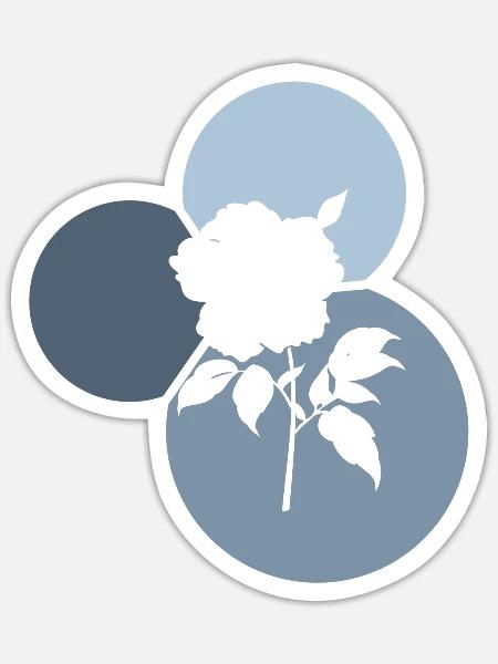 Floristik Gießkanne Gartenbau - Sticker Größe S (10 x 10 cm) - Mattweiß