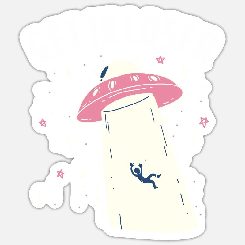 Entrez dans le perdant - Sticker taille S (10 x 10 cm) - blanc mat