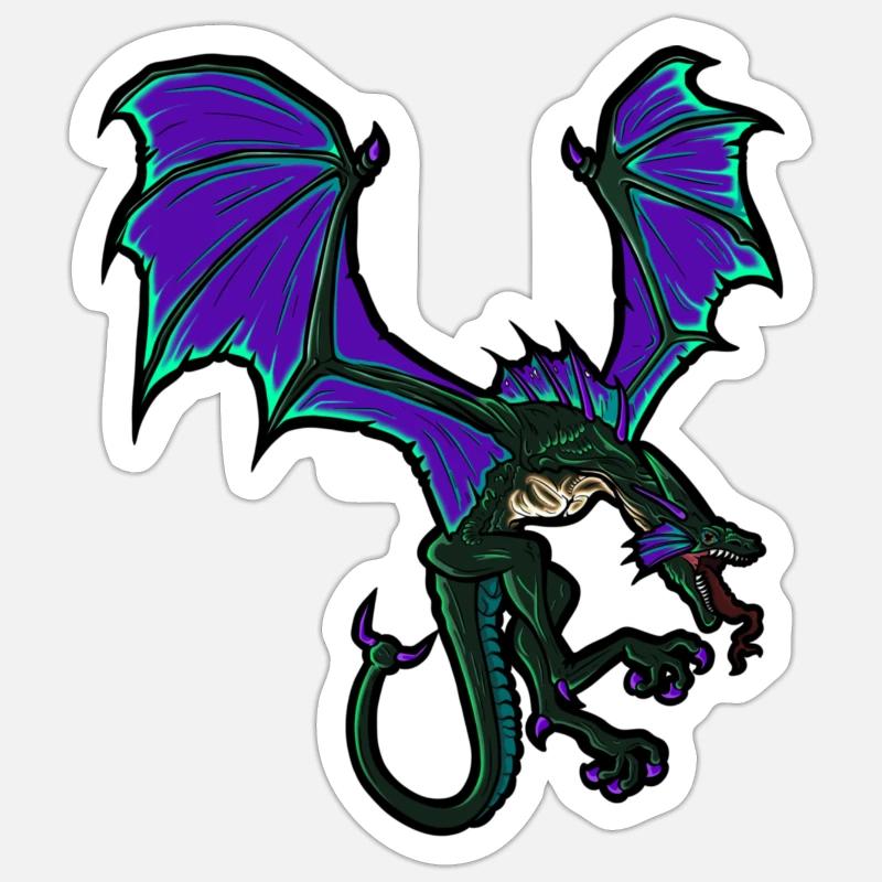 Drache Sticker Größe S (10 x 10 cm)