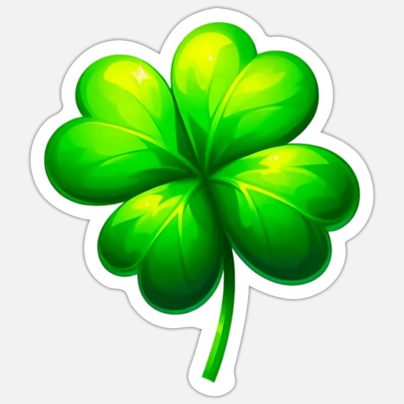 Four-leaf clover Sticker size S (10 x 10 cm)