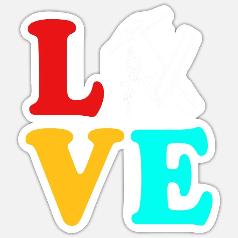 Architecte Architecture Sticker taille S (10 x 10 cm)