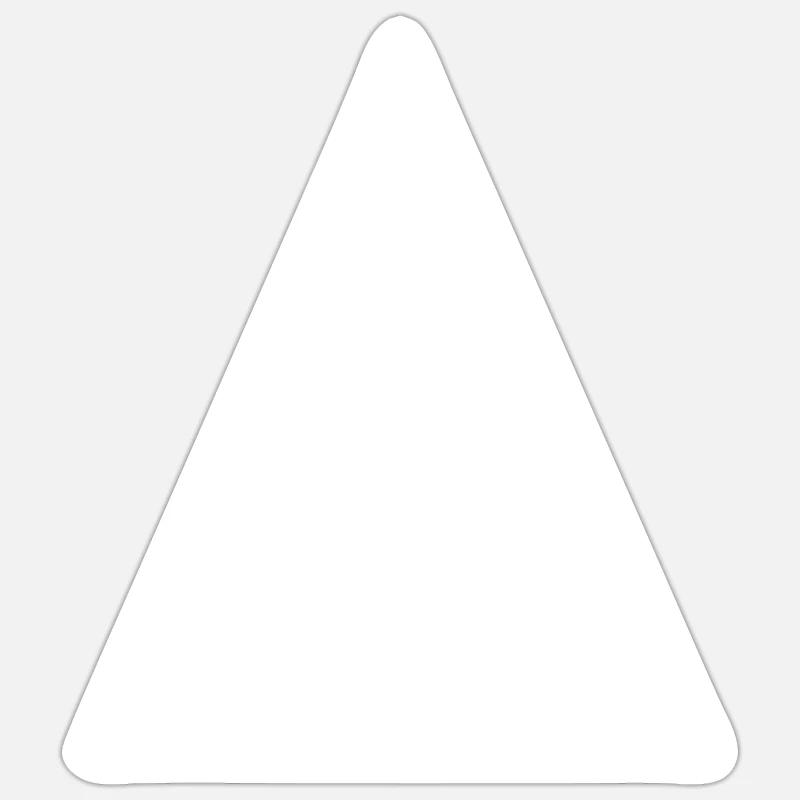 Surf Triangle (Monochrom Weiß) Sticker Größe S (10 x 10 cm)