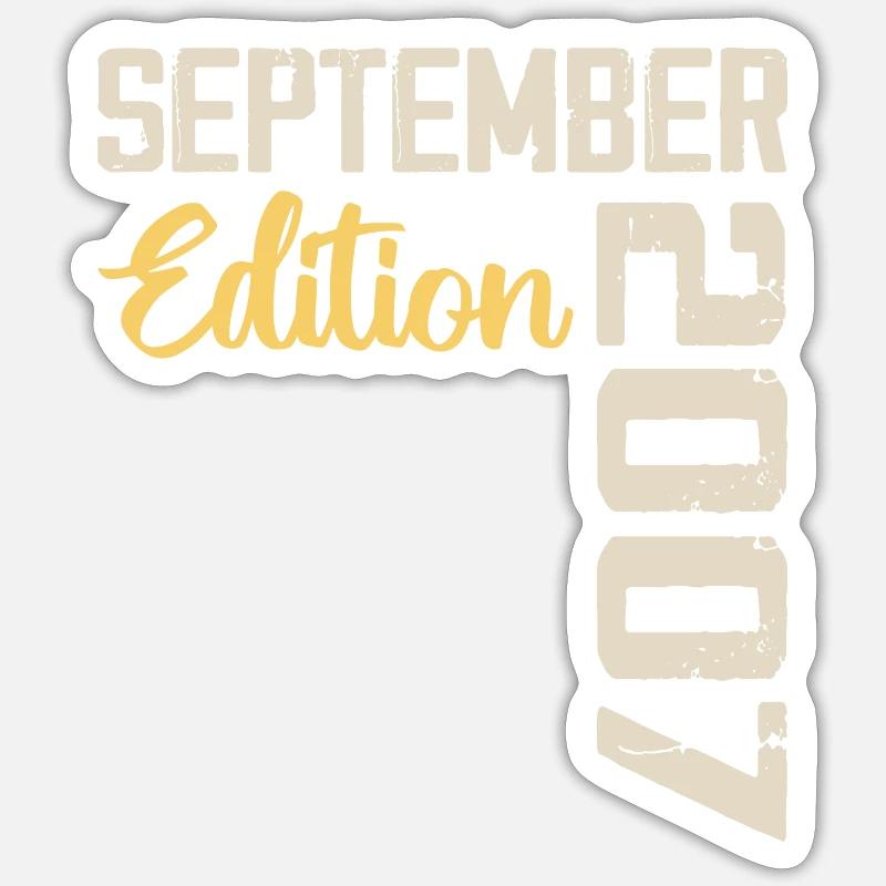 September 2007 - 17th Anniversary September 2007 Sticker size S (10 x 10 cm)