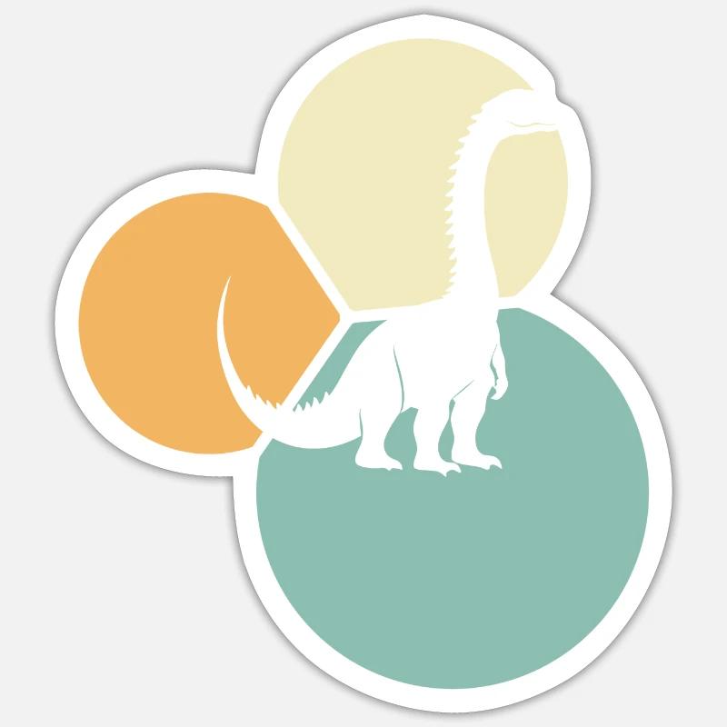 Urzeit Rex Dinosaurier - Sticker Größe S (10 x 10 cm) - Mattweiß