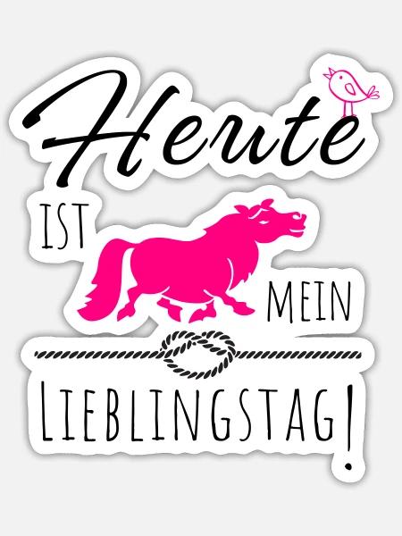 Heute ist mein Lieblingstag! - Sticker Größe S (10 x 10 cm) - Mattweiß